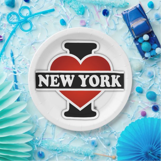 Ik hoor New York Papieren Bordje (Feest)