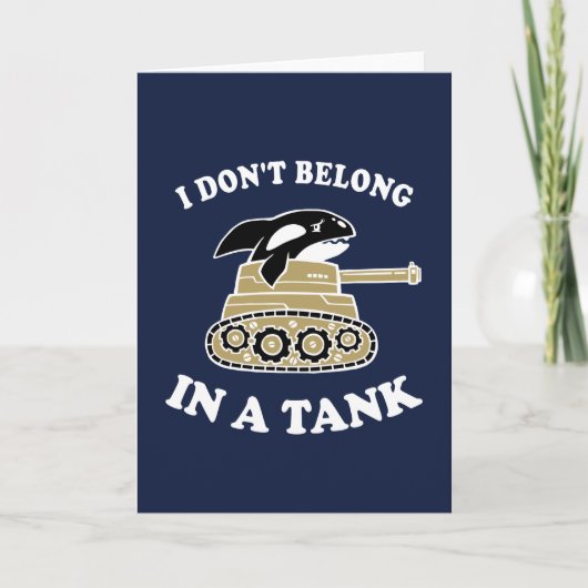 Ik hoor niet in een tank kaart (Voorkant)