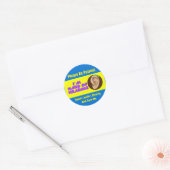 Ik hoor niet zo makkelijk ronde sticker (Envelop)