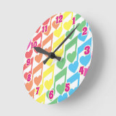 Ik hoor noten en muziek ronde klok (Hoek)