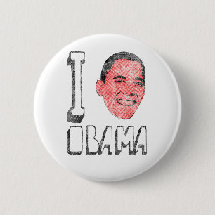 Ik hoor Obama-Buttonnen Ronde Button 5,7 Cm