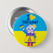 Ik hoor Oekraïne! - Cute Fundraiser Button Pin (Voorkant /achterkant)