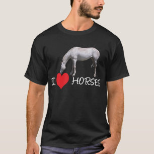 Ik hoor paarden van mijn hart - witte paarden t-shirt