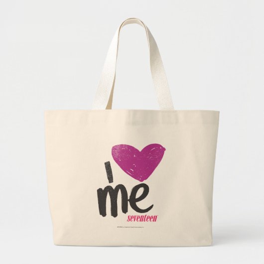 Ik hoor Paars Grote Tote Bag (Voorkant)