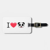 Ik hoor Panda op White Bagagelabel (Voorkant horizontaal)