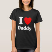 Ik hoor pappa ik hou van papa lange hoes t-shirt (Voorkant)