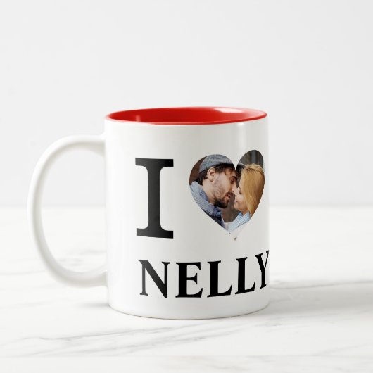 Ik hoor persoonlijke paren fotoliefhebber tweekleurige koffiemok (Links)