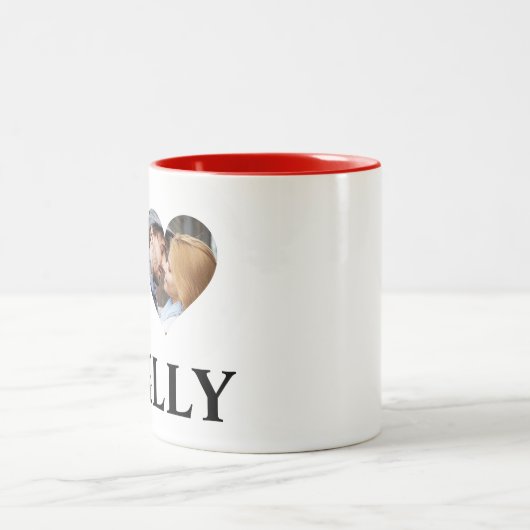 Ik hoor persoonlijke paren fotoliefhebber tweekleurige koffiemok (Center)