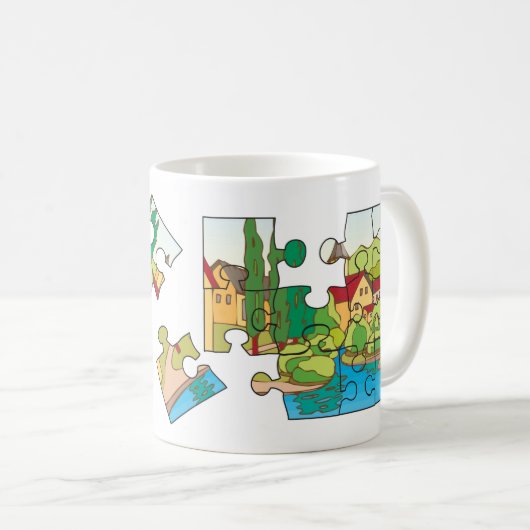 Ik hoor puzzels Mok (Voorkant rechts)