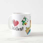Ik hoor puzzels Mok (Voorkant links)