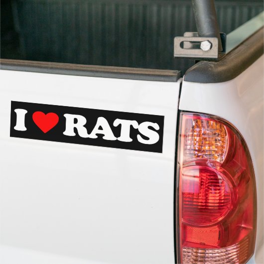 IK HOOR RATS BUMPERSTICKER (Op Truck)