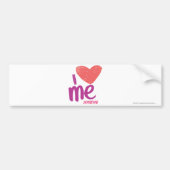 Ik hoor roze/Paars Bumpersticker (Voorkant)