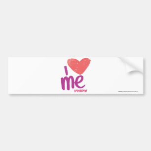 Ik hoor roze/Paars Bumpersticker