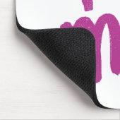 Ik hoor roze/Paars Muismat (Hoek)