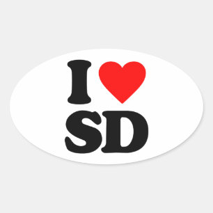 IK HOOR SD OVALE STICKER