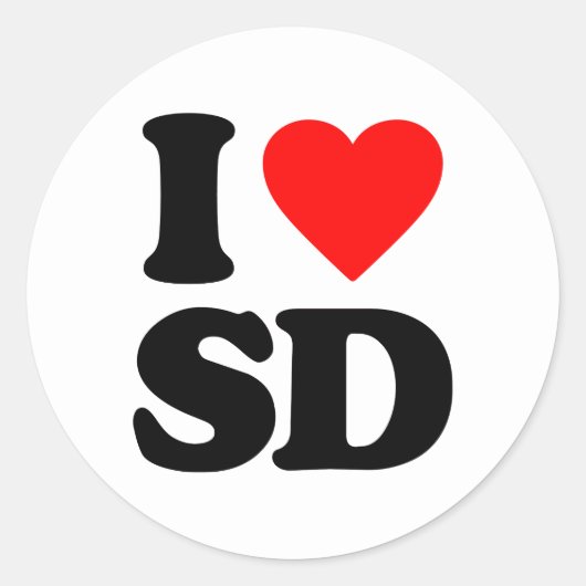 IK HOOR SD RONDE STICKER (Voorkant)
