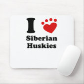 Ik hoor Siberian Huskies Muismat (Met muis)