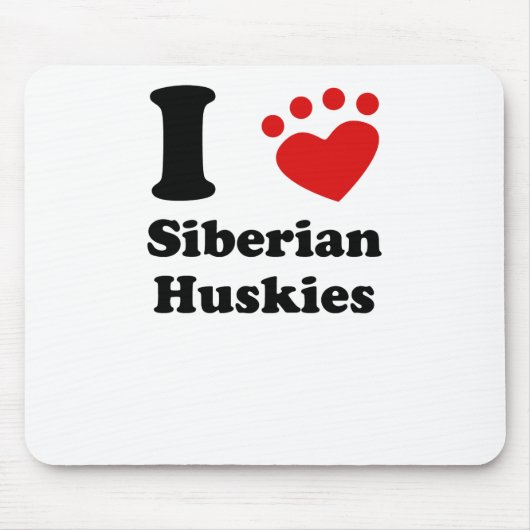 Ik hoor Siberian Huskies Muismat (Voorkant)