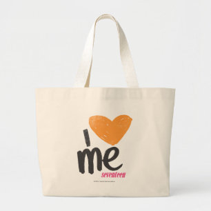 Ik hoor Sinaasappel Grote Tote Bag