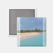 Ik hoor Sint Maarten - St. Martin Beach Scene Magneet (Voorkant / Achterkant)