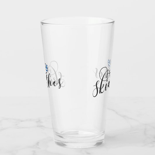 Ik hoor Skiathios, met Griekse vlag Glas (Rechts)