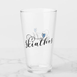 Ik hoor Skiathios, met Griekse vlag Glas