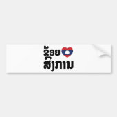 Ik hoor Songkan Laotiaanse taal Bumpersticker (Voorkant)
