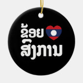 Ik hoor Songkan Laotiaanse taal Keramisch Ornament (Voorkant)