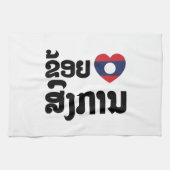 Ik hoor Songkan Laotiaanse taal Theedoek (Horizontaal)