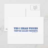 Ik hoor stemmen briefkaart (Voorkant / Achterkant)