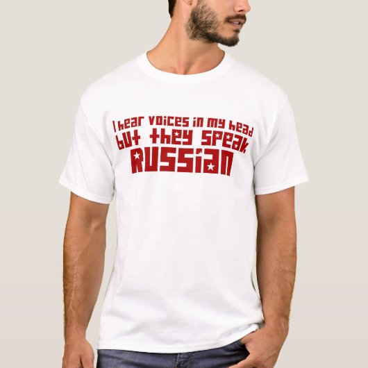 Ik hoor stemmen in mijn hoofd t-shirt (Voorkant)