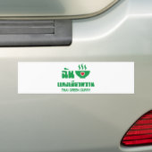 Ik hoor Thai Green Curry Bumpersticker (Op auto)
