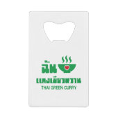 Ik hoor Thai Green Curry Creditkaart Flessenopener (Voorkant)