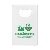 Ik hoor Thai Green Curry Creditkaart Flessenopener (Achterkant)