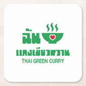 Ik hoor Thai Green Curry Kartonnen Onderzetters (Voorkant)