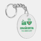 Ik hoor Thai Green Curry Sleutelhanger (Voorkant Links)