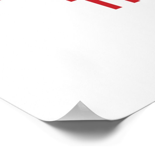 Ik hoor Thai Red Curry Poster (Hoek)