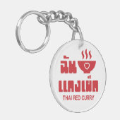 Ik hoor Thai Red Curry Sleutelhanger (Voorkant Links)