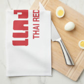 Ik hoor Thai Red Curry Theedoek (Quarter Fold)