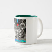 Ik hoor Ukulele Dames Tweekleurige Koffiemok (Voorkant rechts)