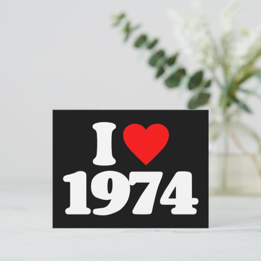 IK HOOR VAN 1974 BRIEFKAART (Staand voorkant)