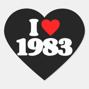 IK HOOR VAN 1983 HART STICKER