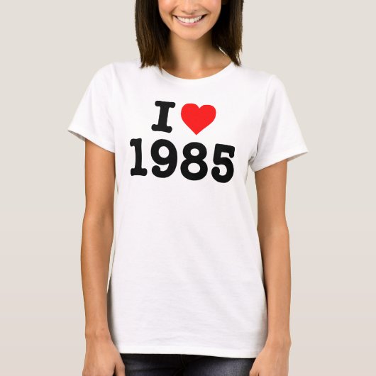 "IK HOOR VAN 1985" T-SHIRT (Voorkant)