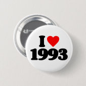 IK HOOR VAN 1993 RONDE BUTTON 5,7 CM (Voorkant /achterkant)