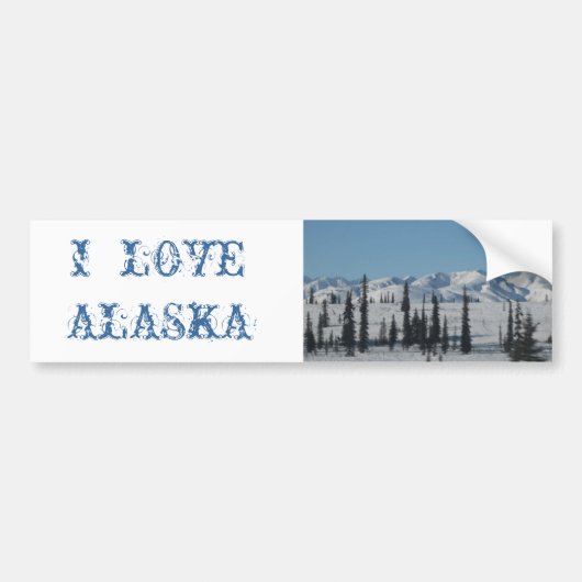 IK HOOR VAN ALASKA Bumpersticker (Voorkant)
