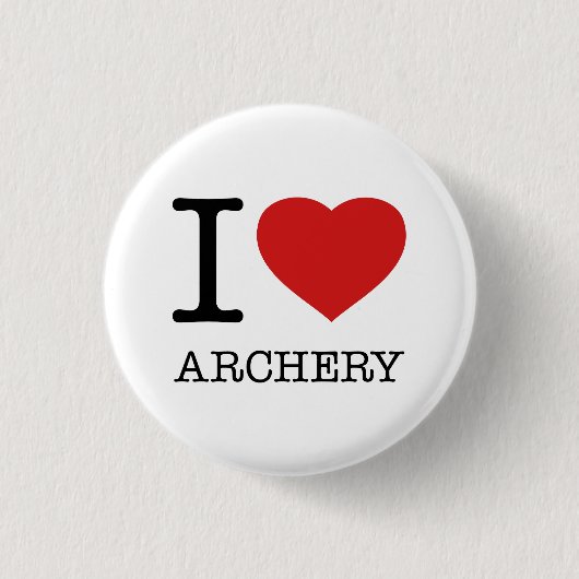 IK HOOR VAN ARCHERY RONDE BUTTON 3,2 CM (Voorkant)