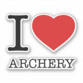 IK HOOR VAN ARCHERY STICKER (Voorkant)