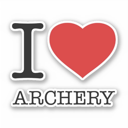 IK HOOR VAN ARCHERY STICKER (Voorkant)