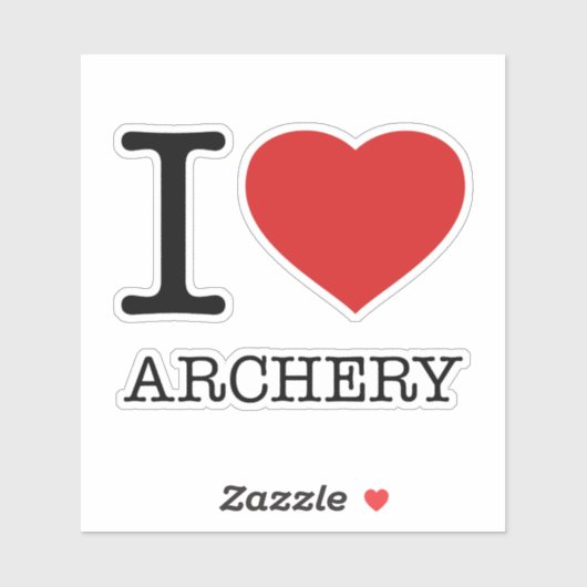 IK HOOR VAN ARCHERY STICKER (Vel)