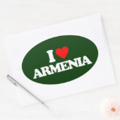 IK HOOR VAN ARMENIË OVALE STICKER (Envelop)
